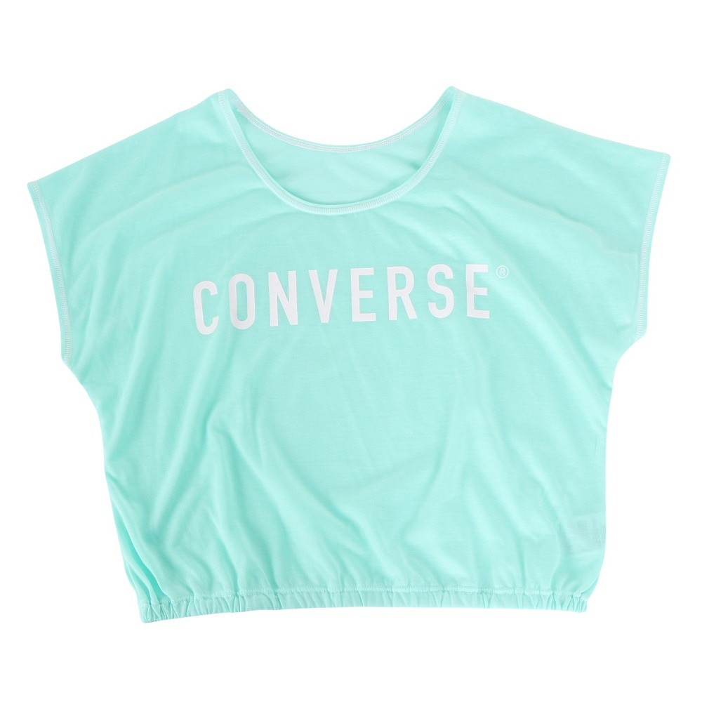 コンバース（CONVERSE）（キッズ）水着 ジュニア 子供 女の子 セパレートフォト柄 Tシャツ付3点セット 373182-24NVY