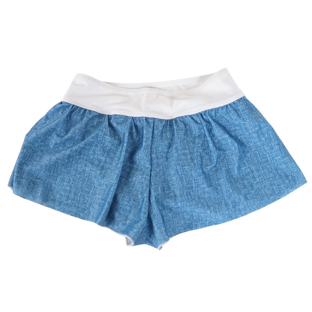 コンバース（CONVERSE）（キッズ）水着 ジュニア 子供 女の子 セパレートフォト柄 Tシャツ付3点セット 373182-24NVY