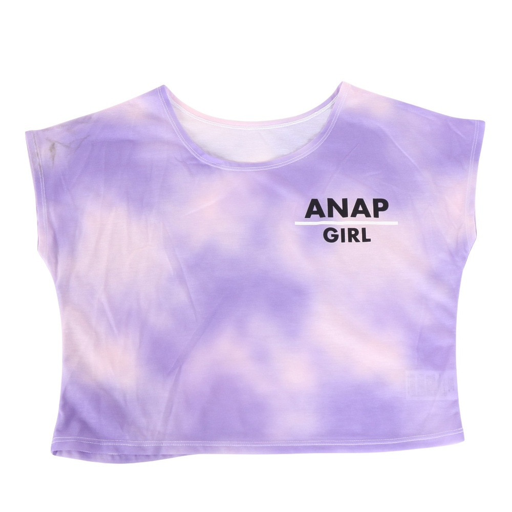 アナップ（ANAP）（キッズ）水着 ジュニア 子供 女の子 オンスクール水着 Tシャツ付き セパレート 3点セット 372855-24BLK