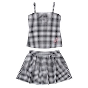 (キッズ)タンキニ 上下セット セパレーツ水着 ジュニア MINI PICNIC GINGHAM 25SPTSW251101BLK