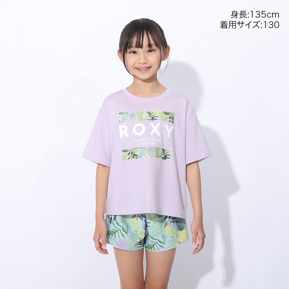 ロキシー（ROXY）（キッズ）ジュニア キッズ 水着 3点セット 半袖 ラッシュTシャツ付き MINI SIMPLY BOTANICAL 24SPTSW241102MNT