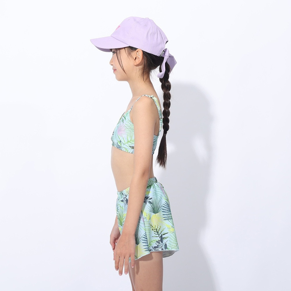 ロキシー（ROXY）（キッズ）ジュニア キッズ 水着 3点セット 半袖 ラッシュTシャツ付き MINI SIMPLY BOTANICAL 24SPTSW241102MNT