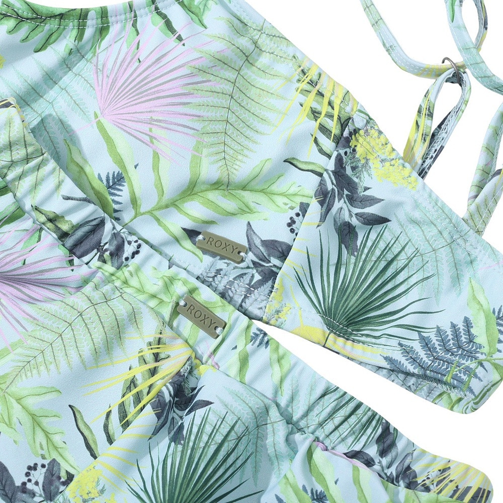 ロキシー（ROXY）（キッズ）ジュニア キッズ 水着 3点セット 半袖 ラッシュTシャツ付き MINI SIMPLY BOTANICAL 24SPTSW241102MNT