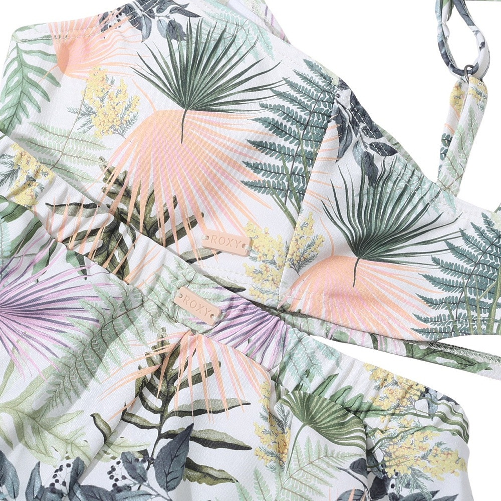 ロキシー（ROXY）（キッズ）ジュニア キッズ 水着 3点セット 半袖 ラッシュTシャツ付き MINI SIMPLY BOTANICAL 24SPTSW241102OWT