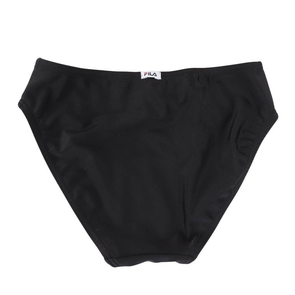 フィラ（FILA）（キッズ）水着 ジュニア 女の子 フロントロゴ 3点セット UVカット 124661BK