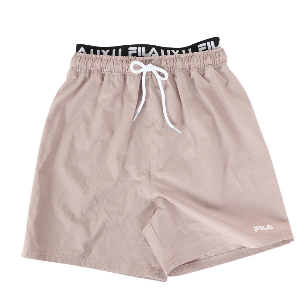 フィラ（FILA）（キッズ）水着 ジュニア 女の子 フロントロゴ 3点セット UVカット 124661BK