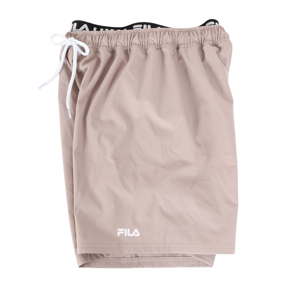 フィラ（FILA）（キッズ）水着 ジュニア 女の子 フロントロゴ 3点セット UVカット 124661BK