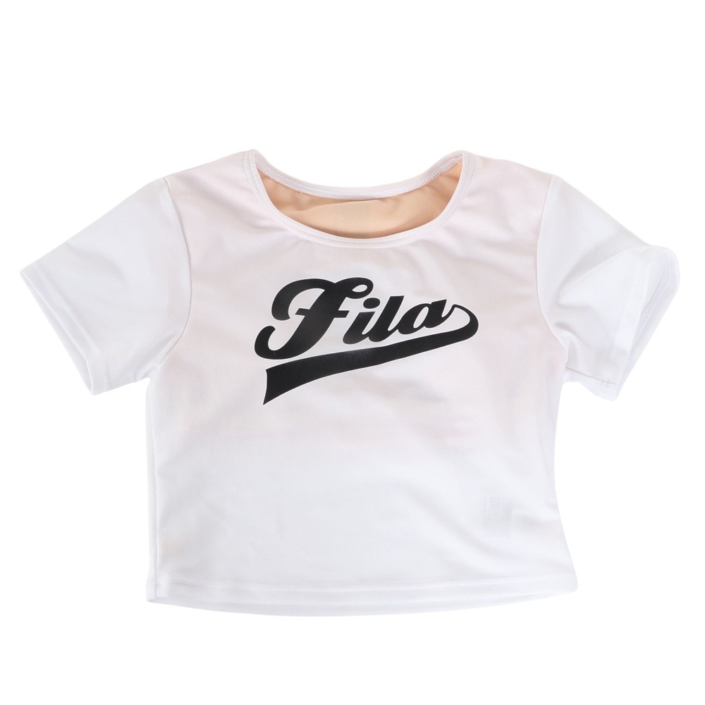 フィラ（FILA）（キッズ）UV カット 水着 フロントロゴ 3点セット 124661WT