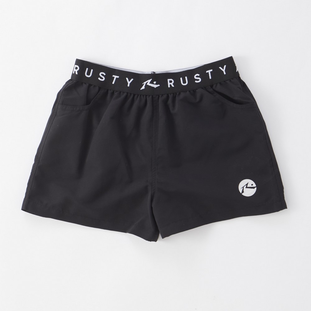 ラスティ（RUSTY）（キッズ）水着4点セット ジュニア スマイル 964806BLK