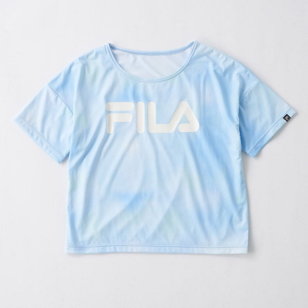 フィラ（FILA）（キッズ）水着 3点セット ジュニア タイダイTシャツ 125661 -SAX