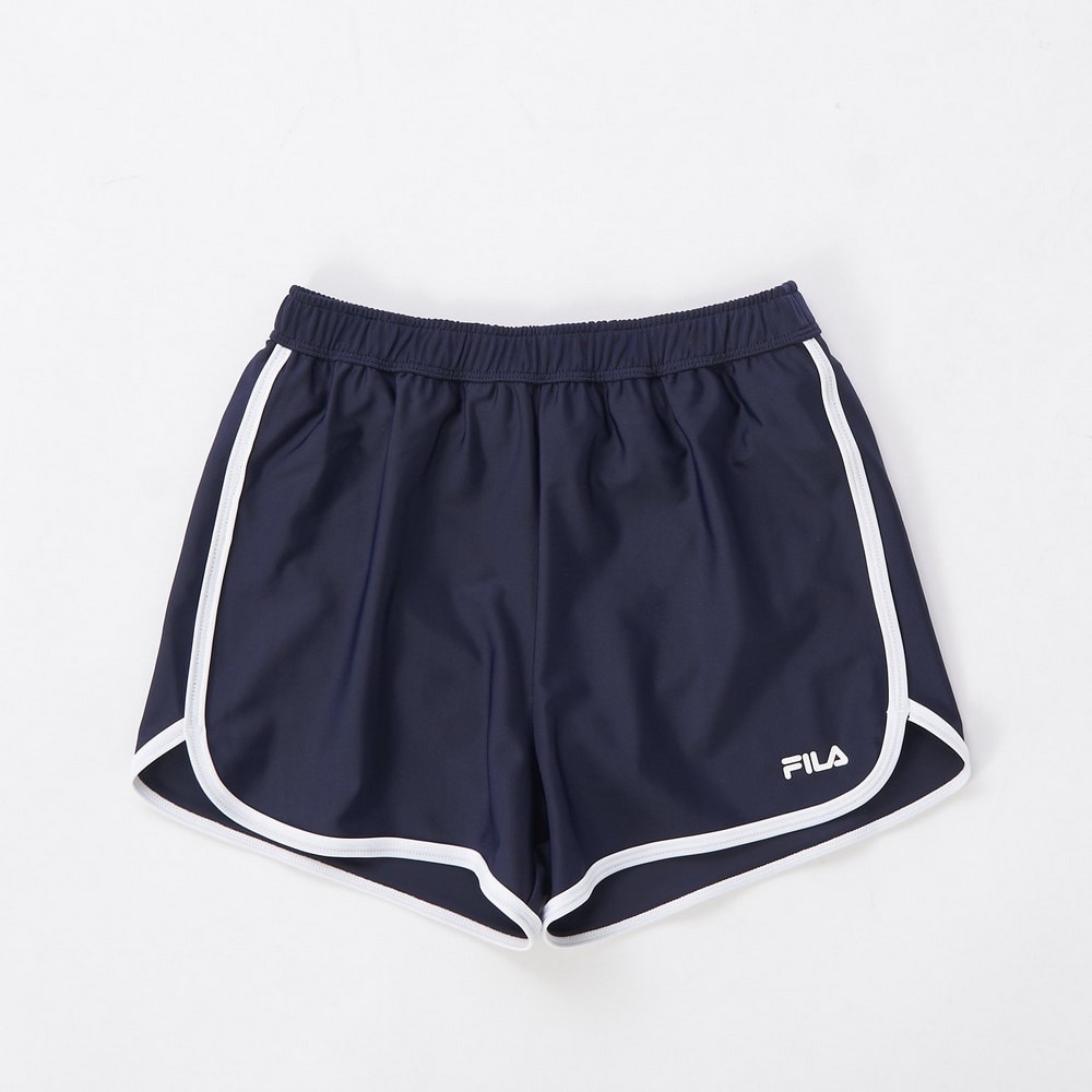フィラ（FILA）（キッズ）ジュニア 襟付き3点セット水着 125662 -WT