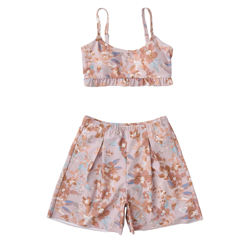 ロキシー（ROXY）（キッズ）水着 3点セット ラッシュTシャツ付き ジュニア MINI ARTSY FLORAL 25SPTSW251102PBG