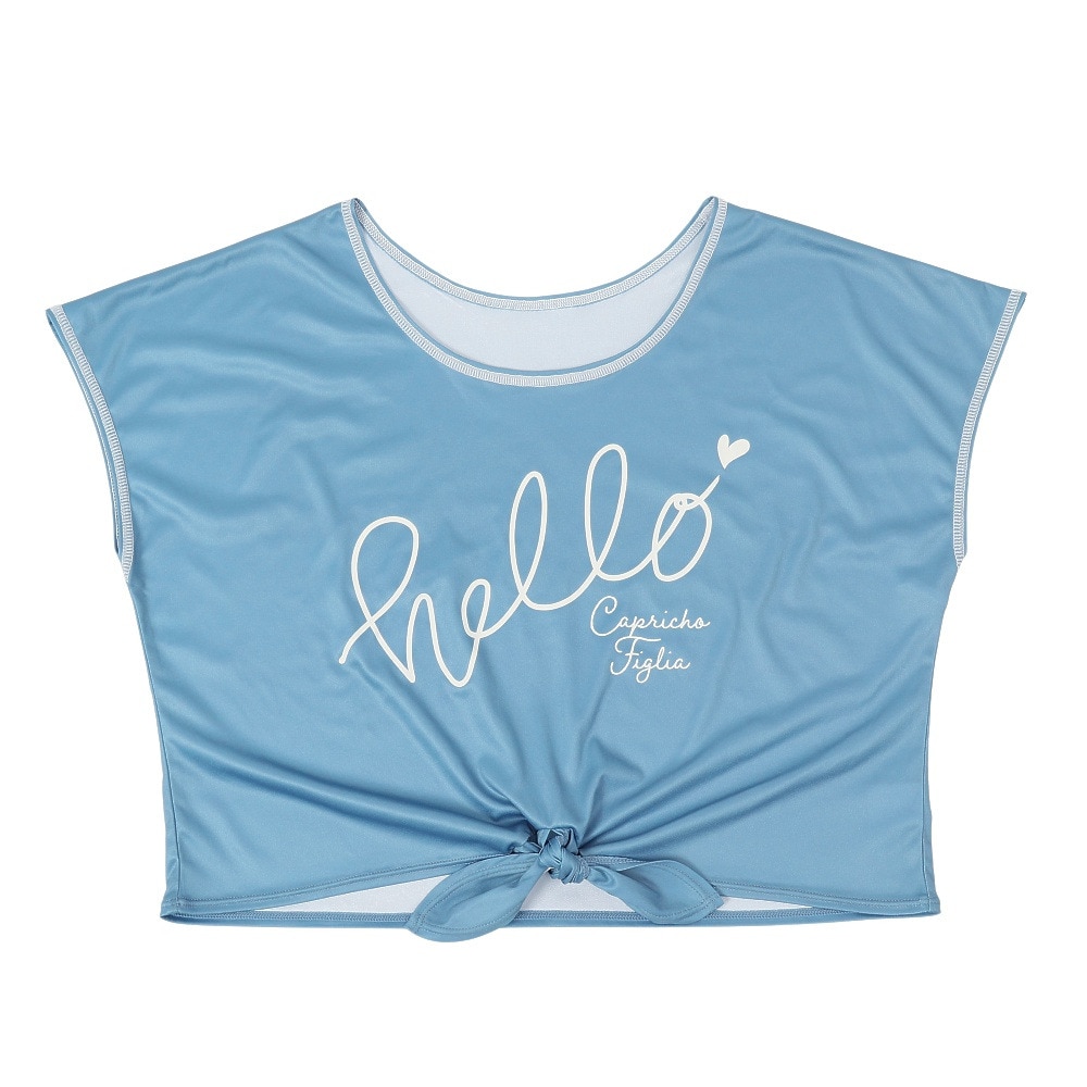 カプリッチョフィグリア（Capricho Figlia）（キッズ）フラワードット Tシャツ付き 水着3点セット 375051-25BLK