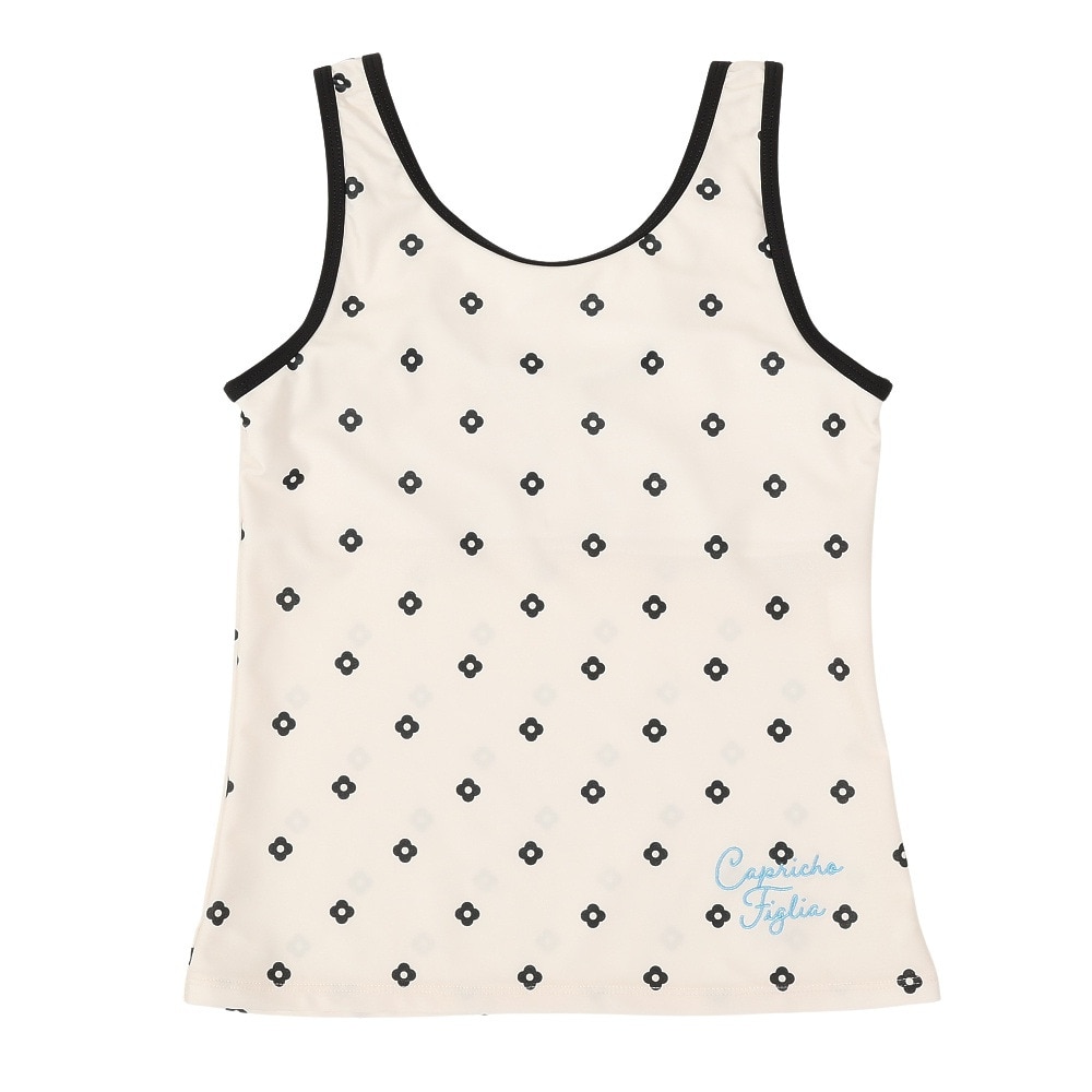 カプリッチョフィグリア（Capricho Figlia）（キッズ）フラワードット Tシャツ付き 水着3点セット 375051-25BLK