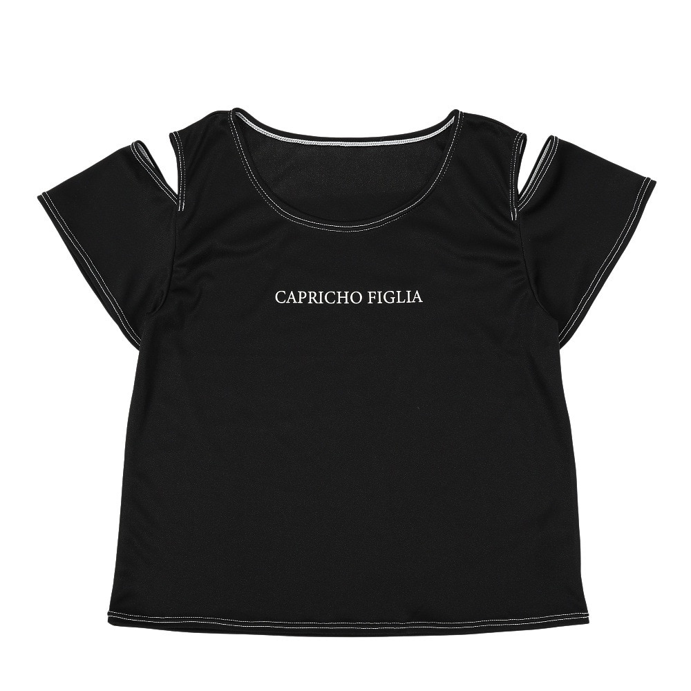 カプリッチョフィグリア（Capricho Figlia）（キッズ）ギンガム タンキニ Tシャツ付き 3点セット 375052-25WHT