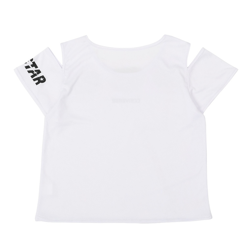 コンバース（CONVERSE）（キッズ）ボーダータンキニ Tシャツ付き 水着3点セット 375182-25PNK