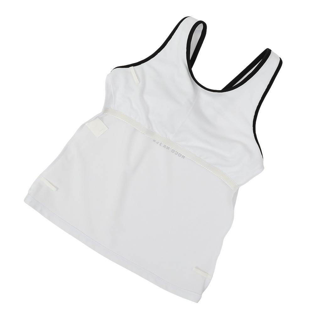 ロコネイル（ROCO NAILS）（キッズ）リーフ柄タンキニ Tシャツ付き 水着3点セット 375351-25WHT