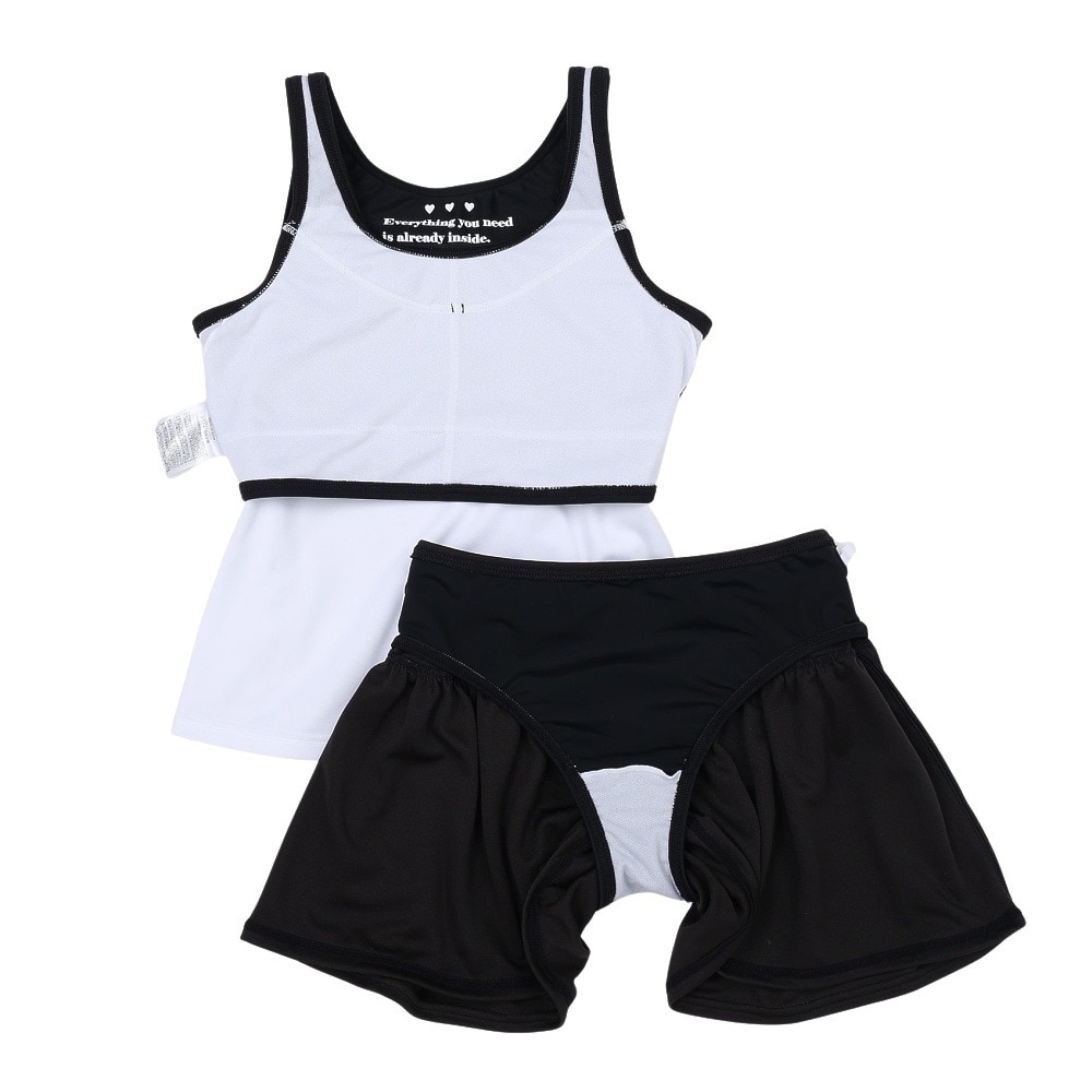 ALGY（ALGY）（キッズ）ジュニア レイヤード風トップス セパレーツ水着 2点セット インナーパンツ付き 3337071-19
