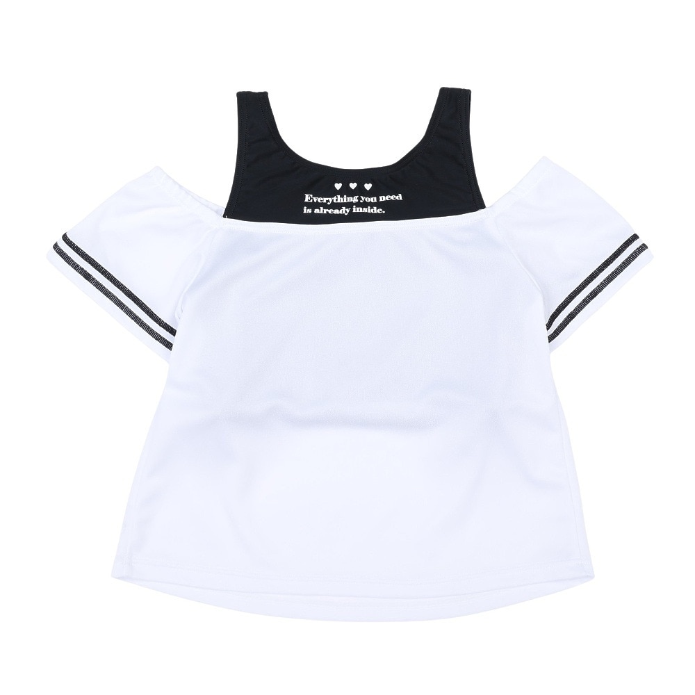 ALGY（ALGY）（キッズ）ジュニア レイヤード風トップス セパレーツ水着 2点セット インナーパンツ付き 3337071-19