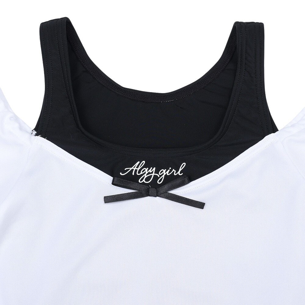 ALGY（ALGY）（キッズ）ジュニア レイヤード風トップス セパレーツ水着 2点セット インナーパンツ付き 3337071-19