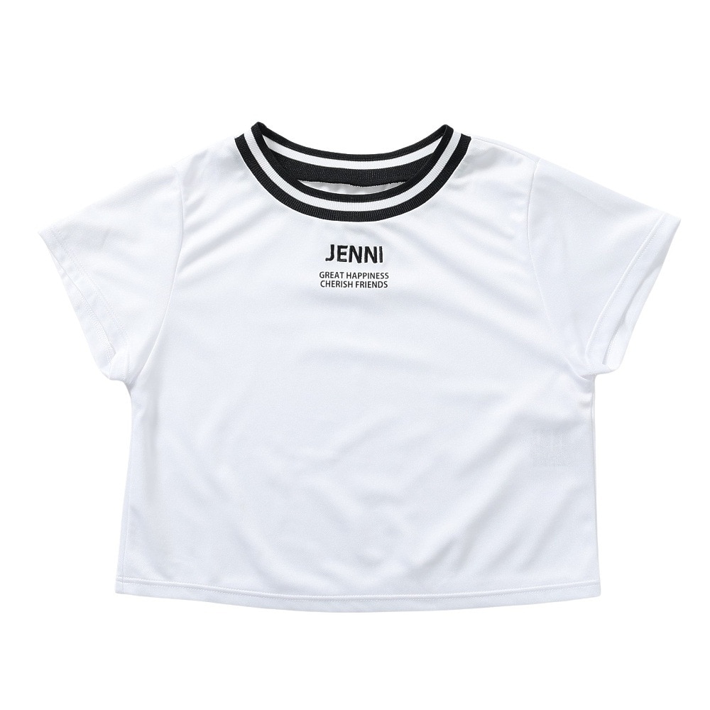 ジェニィ（JENNI）（キッズ）ジュニア セパレーツ水着 Tシャツ付き タンキニ スカート 4点セット 3338092-19