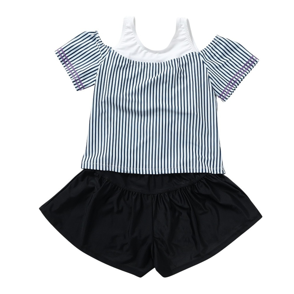 PICOLUNA（PICOLUNA）（キッズ）ジュニア セパレーツ水着 レイヤード風 上下セット インナーパンツ付き 3342477-53