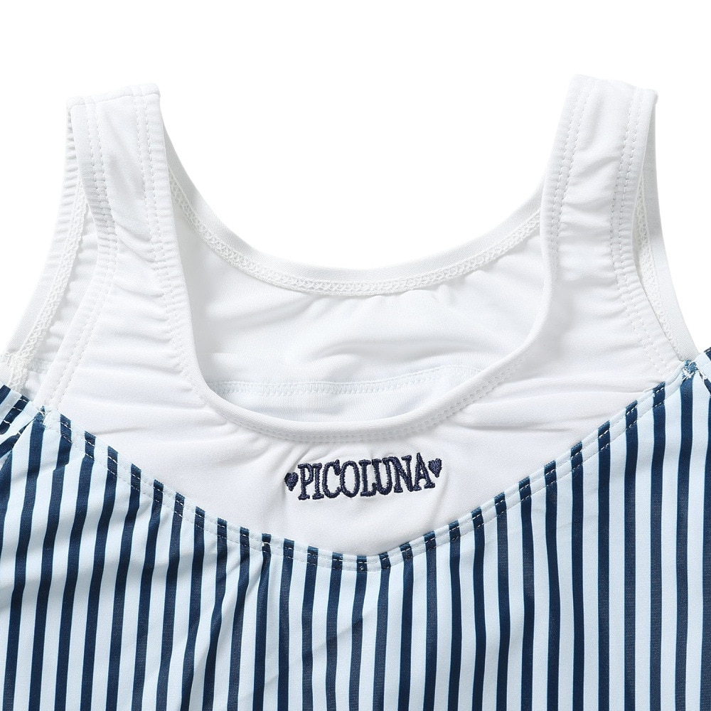 PICOLUNA（PICOLUNA）（キッズ）ジュニア セパレーツ水着 レイヤード風 上下セット インナーパンツ付き 3342477-53