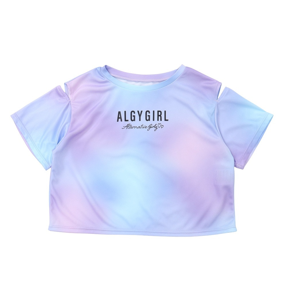 ALGY（ALGY）（キッズ）ジュニア セパレーツ水着 肩あきTシャツ付き4点セット 3343423-65