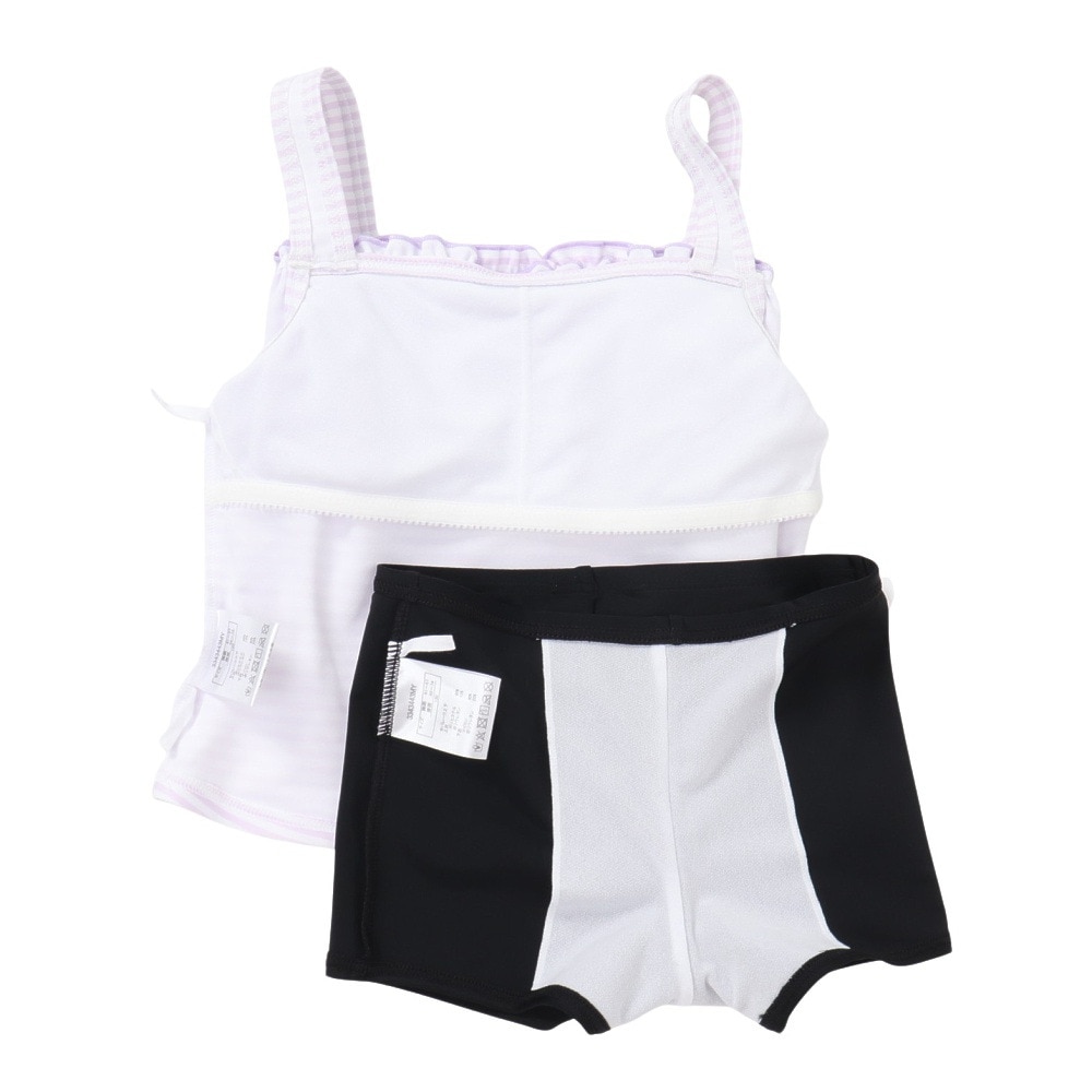 JENNI（JENNI）（キッズ）ジュニア ロゴゴム サロペット セパレーツ水着 3点セット 3343443-65