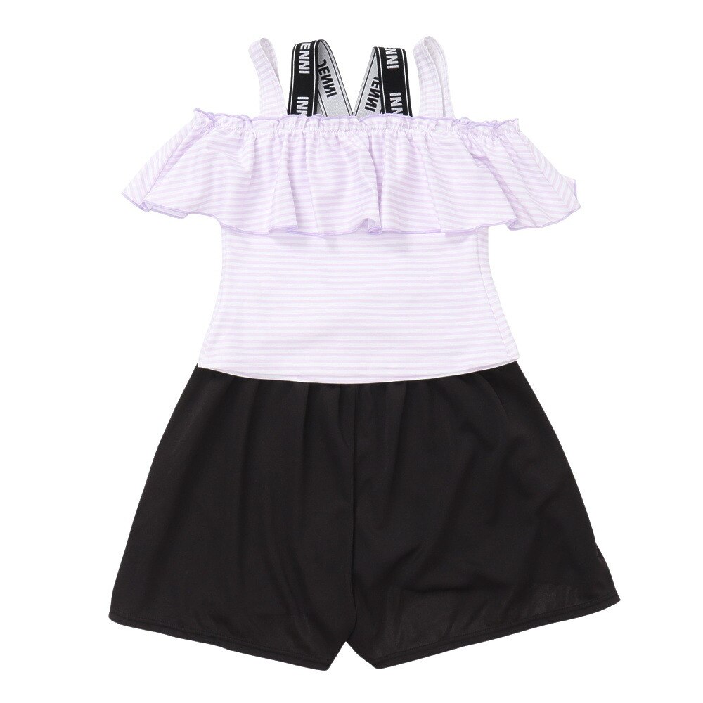 JENNI（JENNI）（キッズ）ジュニア ロゴゴム サロペット セパレーツ水着 3点セット 3343443-65
