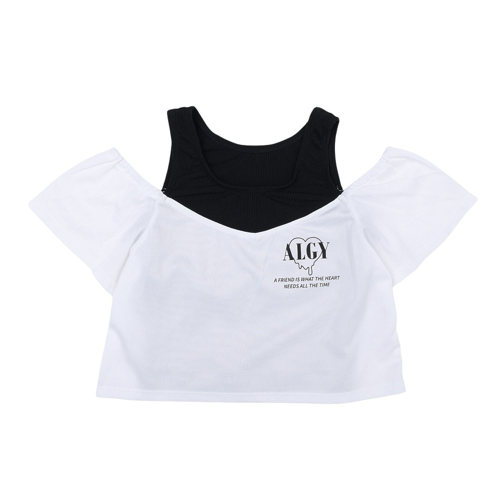 ALGY（ALGY）（キッズ）ジュニア 短丈オフショル セパレーツ水着 2点セット インナーパンツ付き 3353901-19