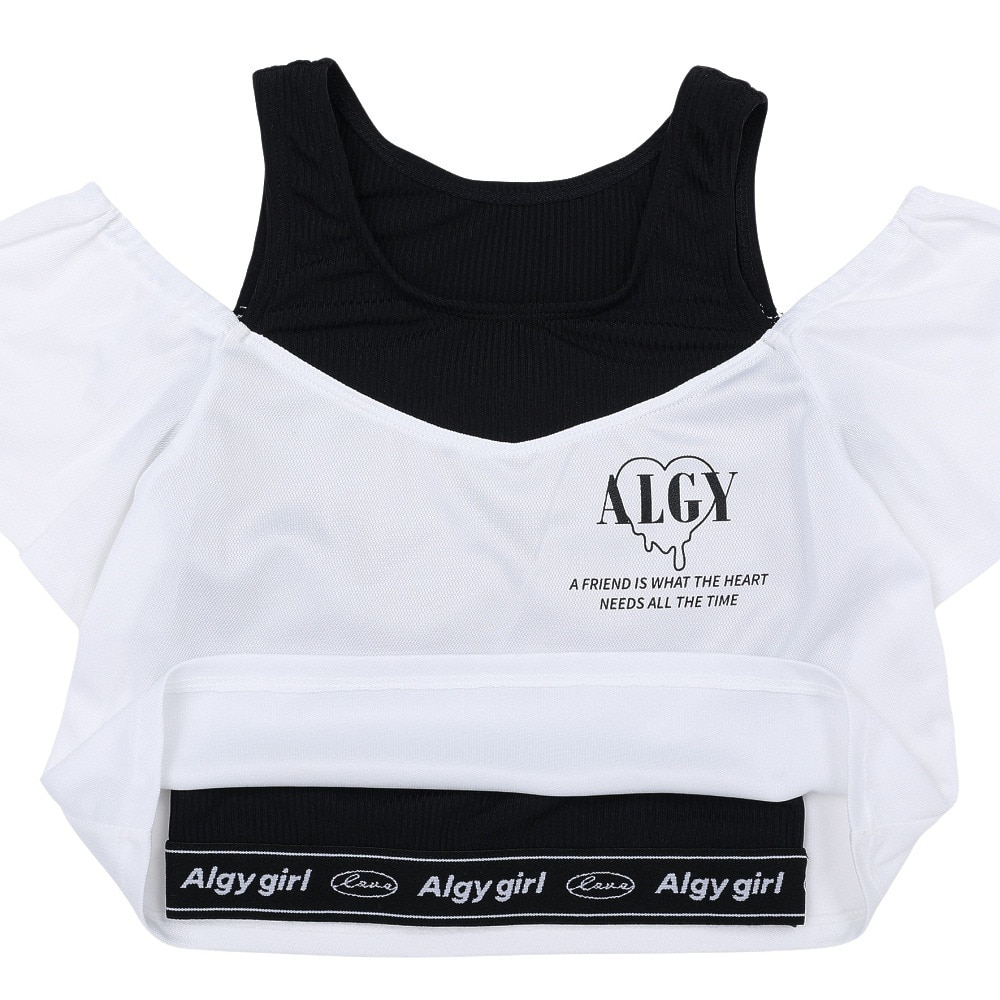 ALGY（ALGY）（キッズ）ジュニア 短丈オフショル セパレーツ水着 2点セット インナーパンツ付き 3353901-19