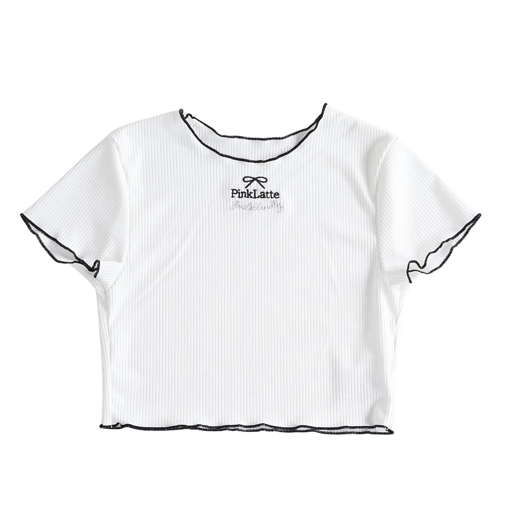 ピンクラテ（PINK-latte）（キッズ）ジュニア セパレーツ水着 リブTシャツ付き 2点セット 3353911-11