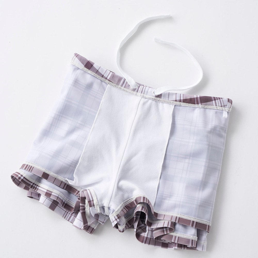 ニッキー キッズ（NIKKI KIDS）（キッズ）ジュニア インナー付き半袖ラッシュ水着 上下セット 125754 -BK