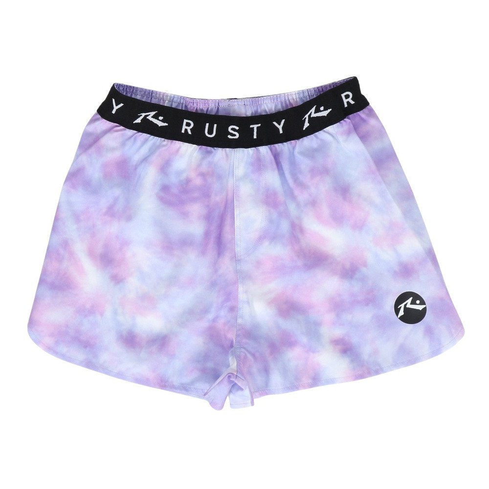 ラスティ（RUSTY）（キッズ）水着 キッズ 裾ドロストニコちゃんラッシュTシャツ付き 4点セット 966801PPL