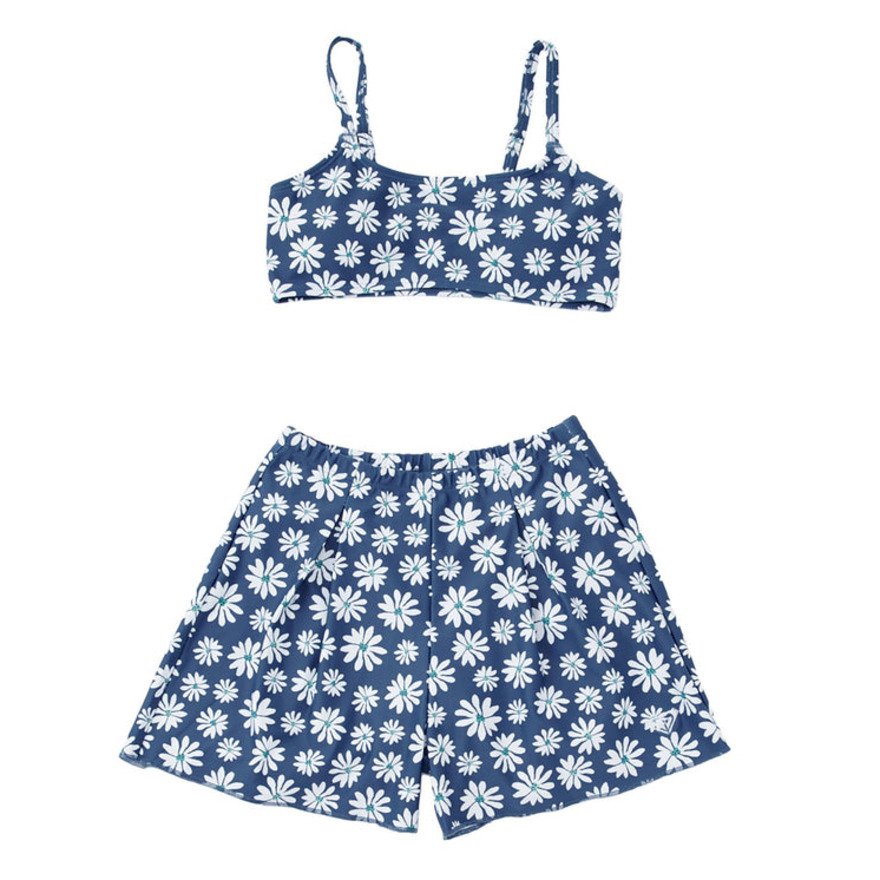ロキシー（ROXY）（キッズ）PEAKDAY 3点セット ラッシュTシャツ付き 水着 26SPTSW261102BLU