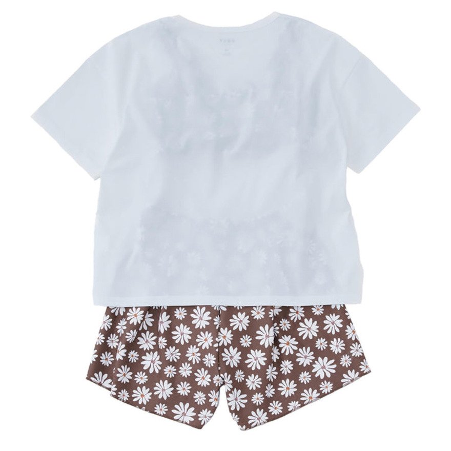 ロキシー（ROXY）（キッズ）PEAKDAY 3点セット ラッシュTシャツ付き 水着 26SPTSW261102BRN