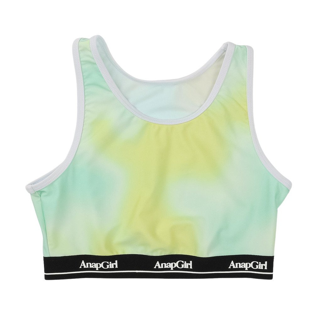 アナップ（ANAP）（キッズ）水着 ジュニア 女子 ノンスリーブTシャツ付き タンキニ 3点 375853-26GRN