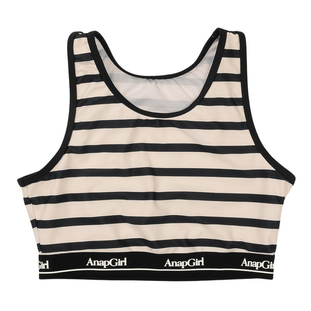 アナップ（ANAP）（キッズ）水着 ガールズ ノンスリーブTシャツ付き タンキニ 3点 375853-26IVR