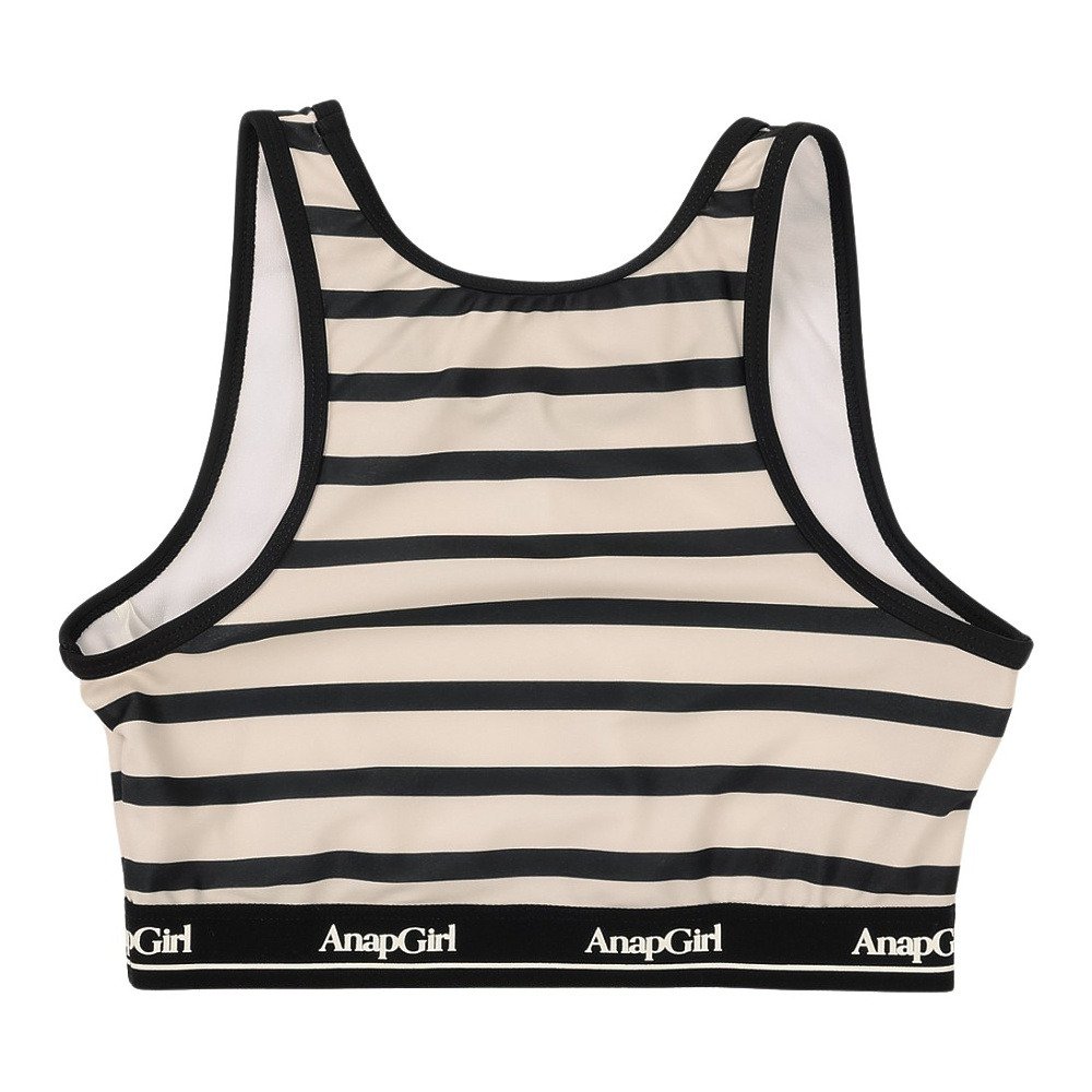 アナップ（ANAP）（キッズ）水着 ガールズ ノンスリーブTシャツ付き タンキニ 3点 375853-26IVR