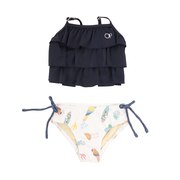 オーシャンパシフィック（Ocean Pacific）（キッズ）キッズ 女の子 水着 ガールズ ビキニ セパレーツ 568801WHT- 100cm 110cm 120cm 130cm