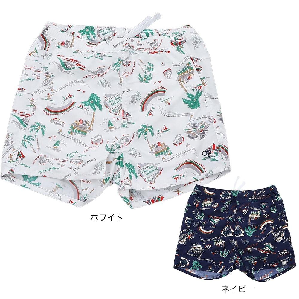 オーシャンパシフィック（Ocean Pacific）（キッズ）ジュニア サーフトランクス 569401WHT