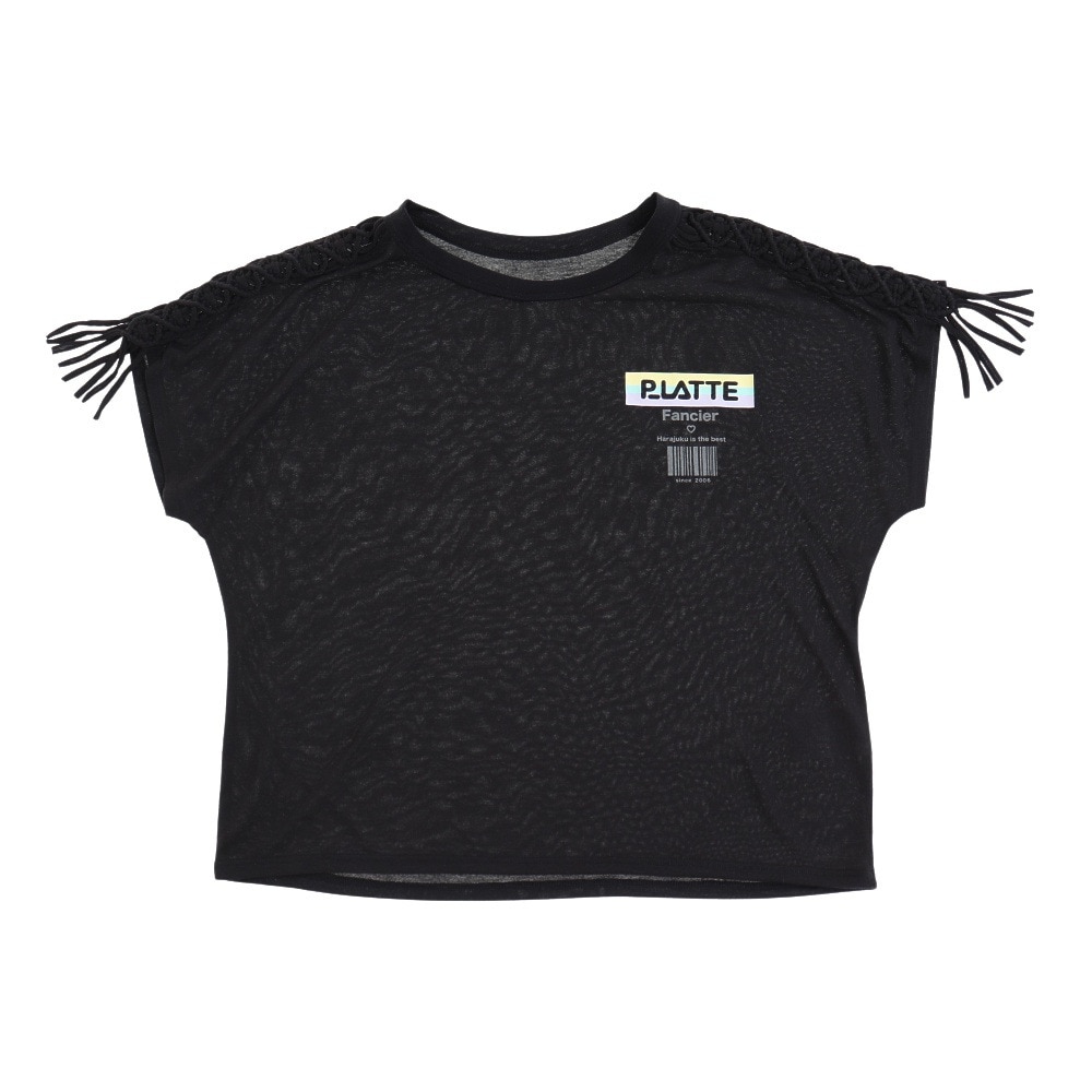 ピンクラテ（PINK-latte）（キッズ）水着 タンキニ 3点セット Tシャツ付き 子供 女の子 ジュニア 33251382BK