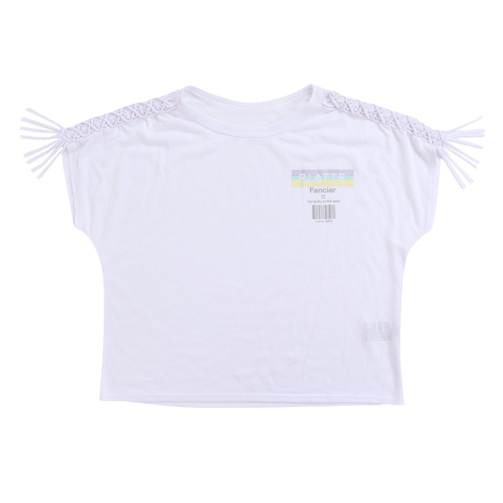 ピンクラテ（PINK-latte）（キッズ）水着 タンキニ 3点セット Tシャツ付き 子供 女の子 ジュニア 33251382WH