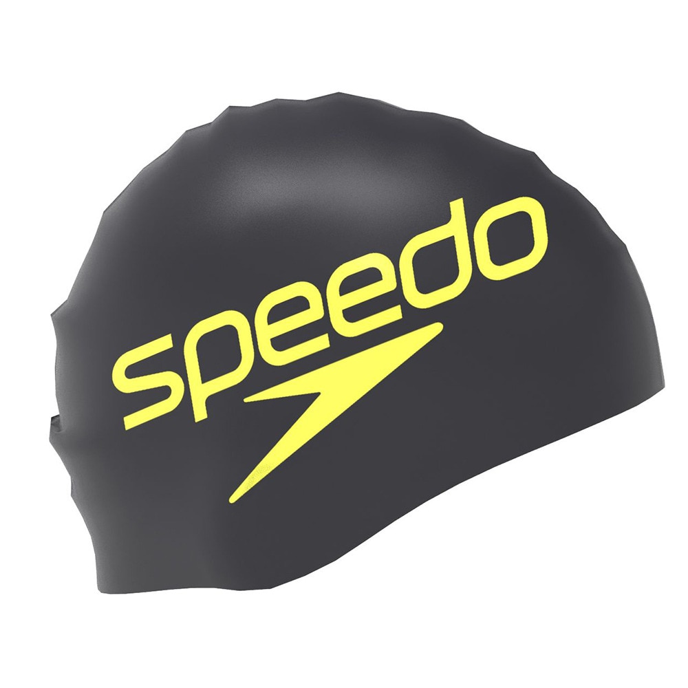 スピード（SPEEDO）（メンズ、レディース）スイムキャップ 水泳 帽子 プリントシリコーンキャップ SE12515 KY シンプル おしゃれ トレーニング ロゴ入り