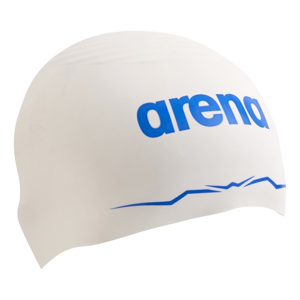アリーナ（ARENA）（メンズ、レディース）スイムキャップ 水泳 アクアフォースウェーブ レーシングシリコーンキャップ WA承認モデル 白 AS5SSC00U WHBL
