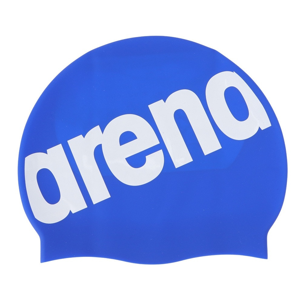 アリーナ（ARENA）（キッズ）シリコーンキャップ  ジュニア 水泳 AS5SSC11U BLWH 競技 練習用 部活 運動 スポーツ 水泳帽 スイミングキャップ  ロゴ 男女兼用