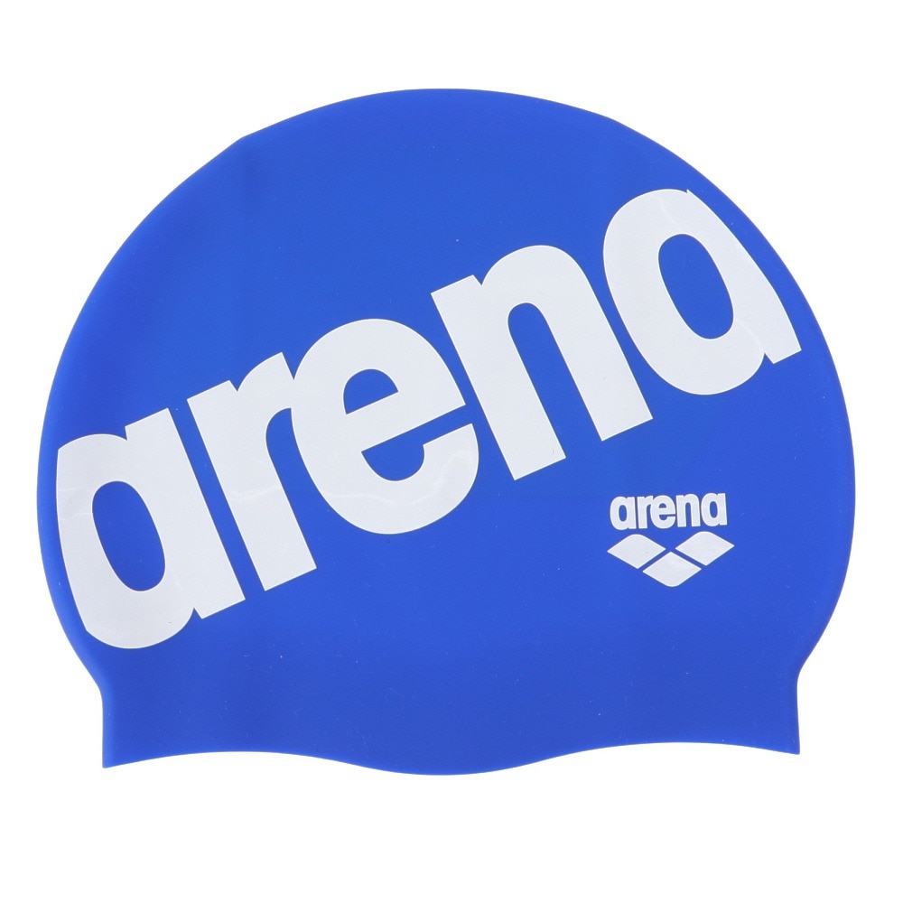 アリーナ（ARENA）（キッズ）シリコーンキャップ  ジュニア 水泳 AS5SSC11U BLWH 競技 練習用 部活 運動 スポーツ 水泳帽 スイミングキャップ  ロゴ 男女兼用