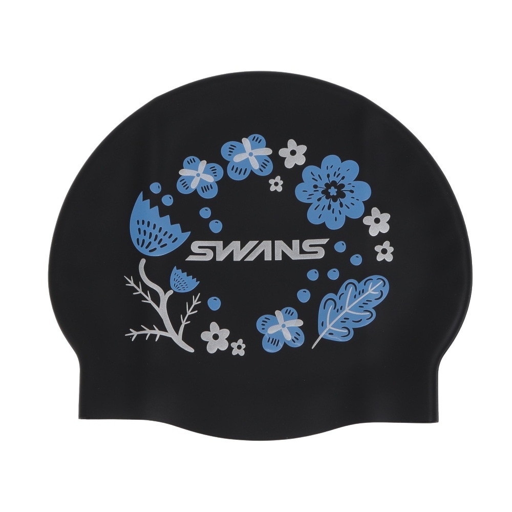 スワンズ（SWANS）（メンズ、レディース）水泳 シリコンキャップ WA承認モデル SA-7 HANA 25SS BK