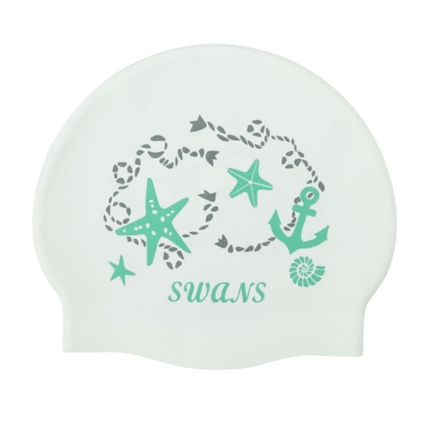 スワンズ（SWANS）（メンズ、レディース）水泳 キャップ シリコンキャップ SA-7 MARINE W